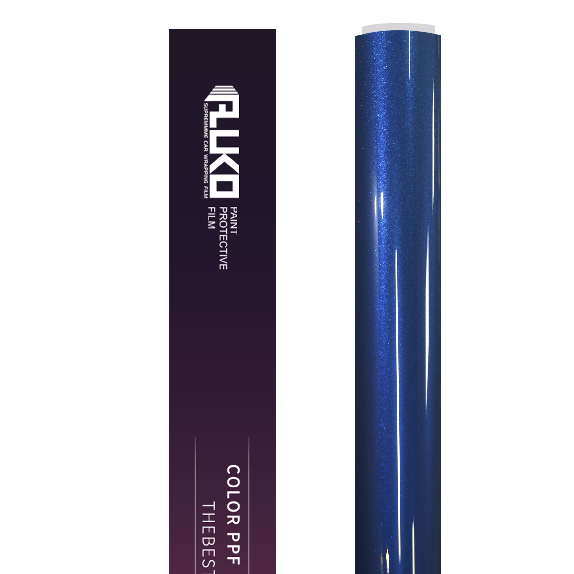 TPU Gloss Diamond Blue Colored Paint Protection Film