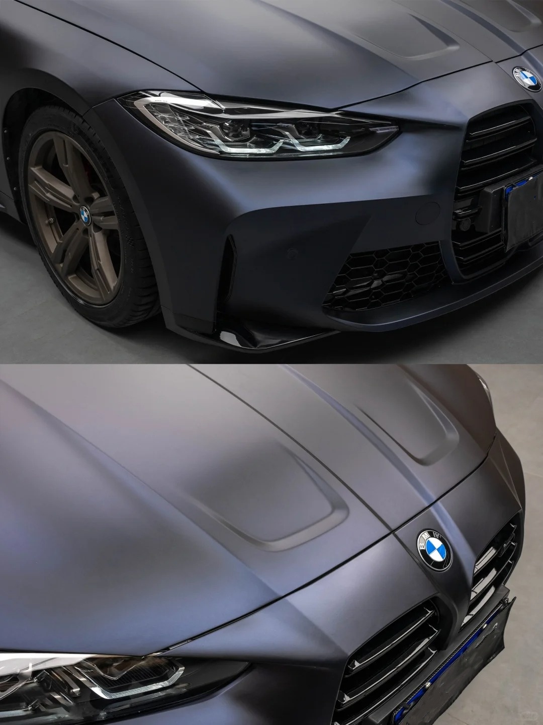 Matte Dark Blue Car Wrap