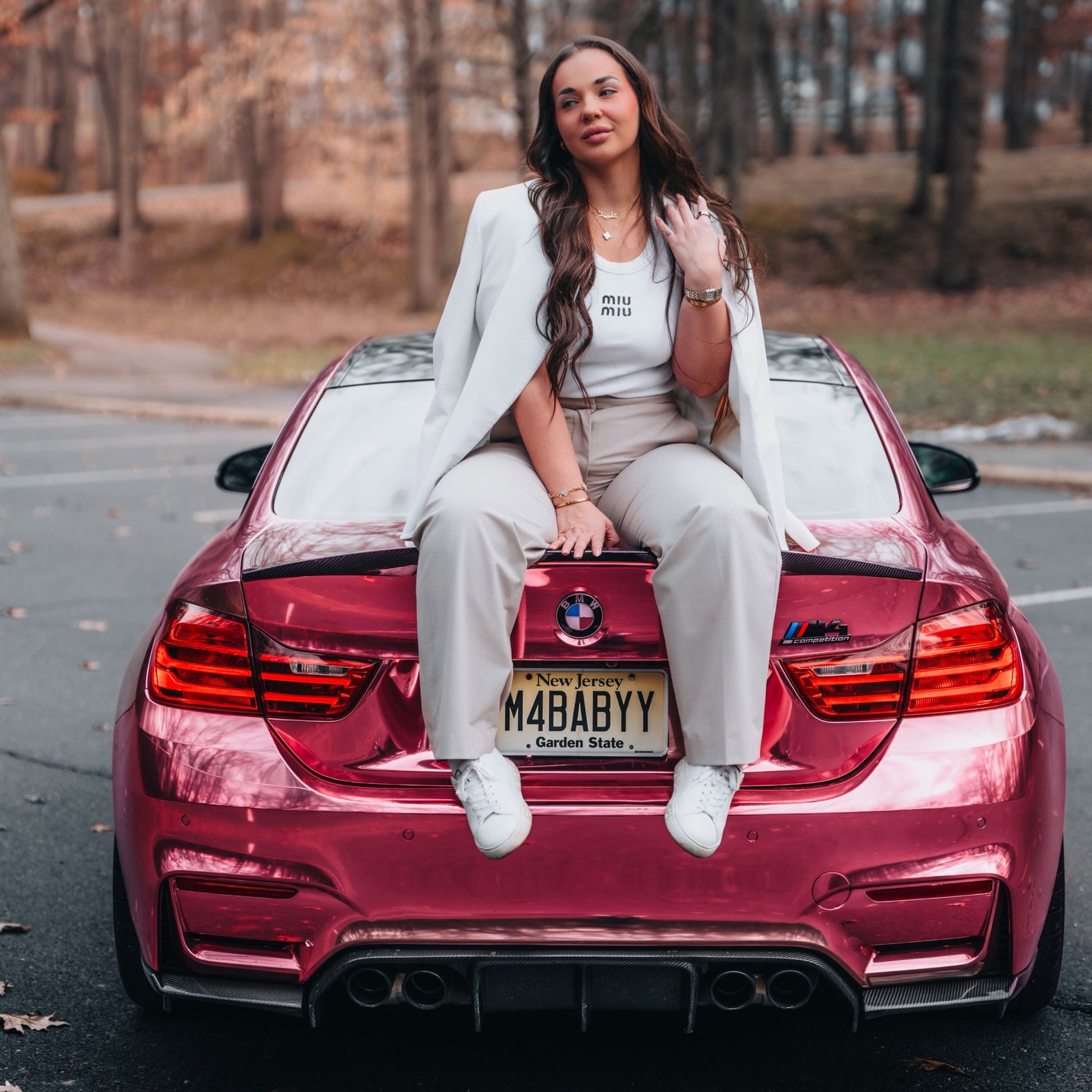 Gloss Mirror Chrome Rose Gold Car Vinyl Wrap PET