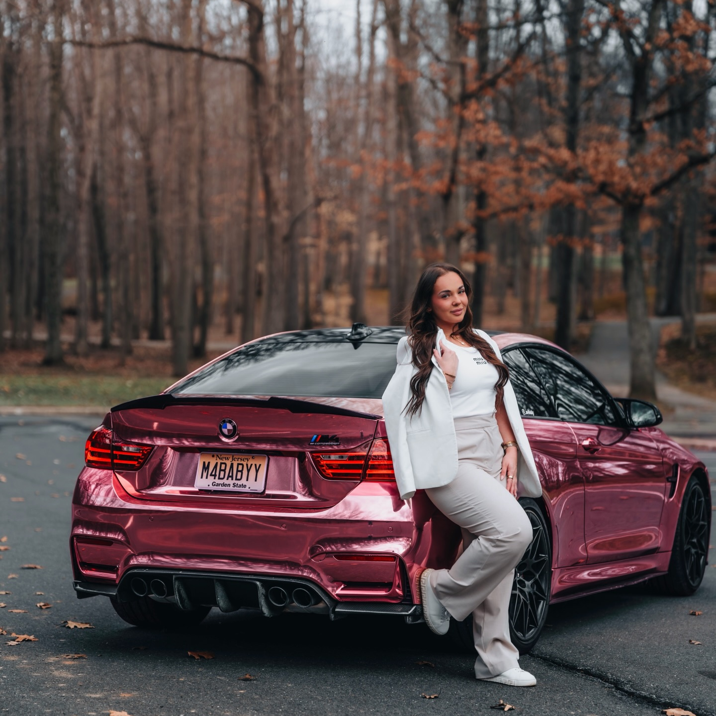 Gloss Mirror Chrome Rose Gold Car Vinyl Wrap PET