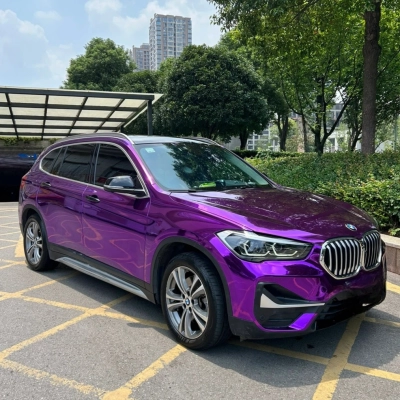 Gloss Mirror Chrome Purple Vinyl Wrap Car Vinyl Wrap PET 02