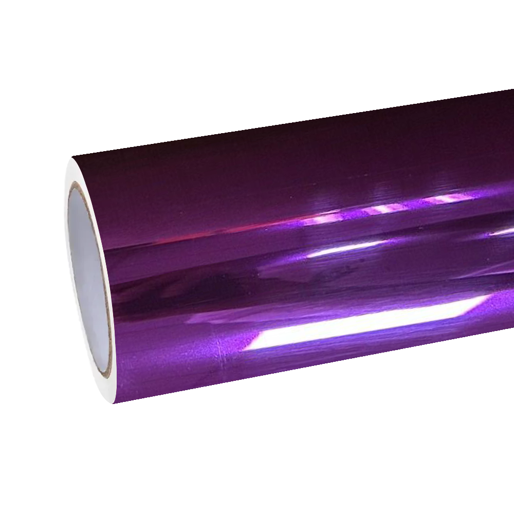 Gloss Mirror Chrome Purple Vinyl Wrap Car Vinyl Wrap PET