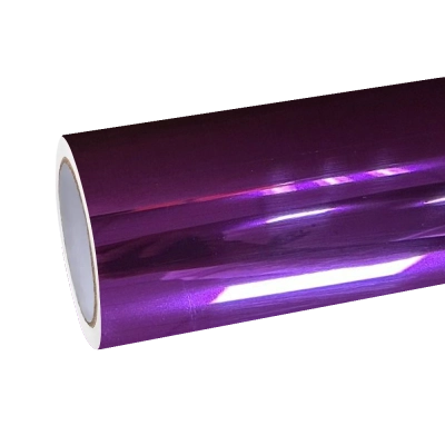 Gloss Mirror Chrome Purple Vinyl Wrap Car Vinyl Wrap PET 01