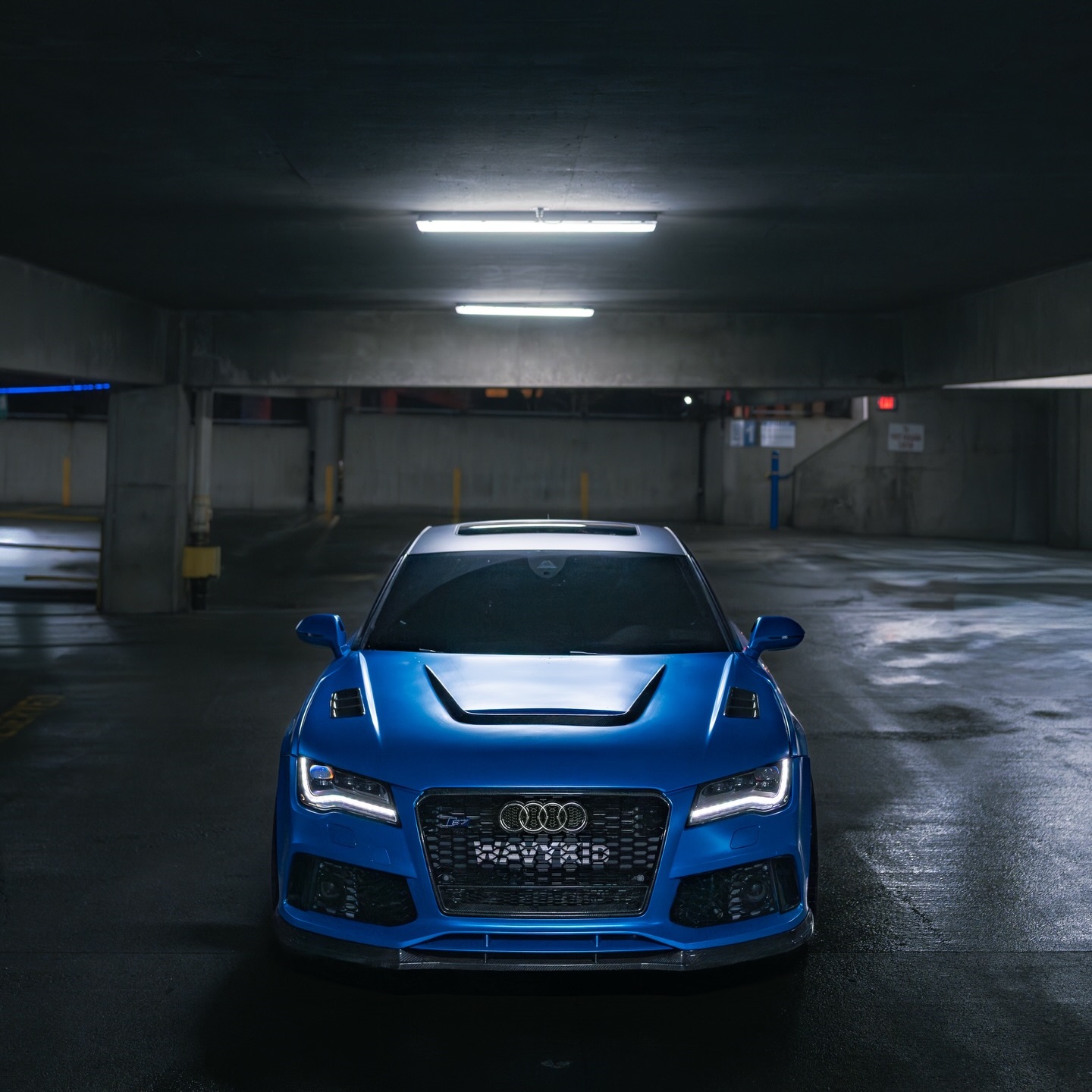 Matte Metallic Diamond Azure Blue Car Vinyl Wrap PET