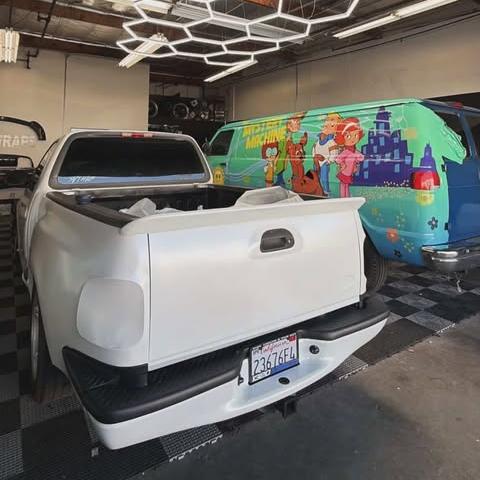 Satin Ceramic Satin White Car Vinyl Wrap PET