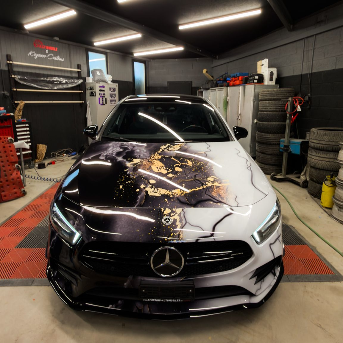 ALUKOVINYL Marble Print Vinyl Wrap Film Custom Car Wrap