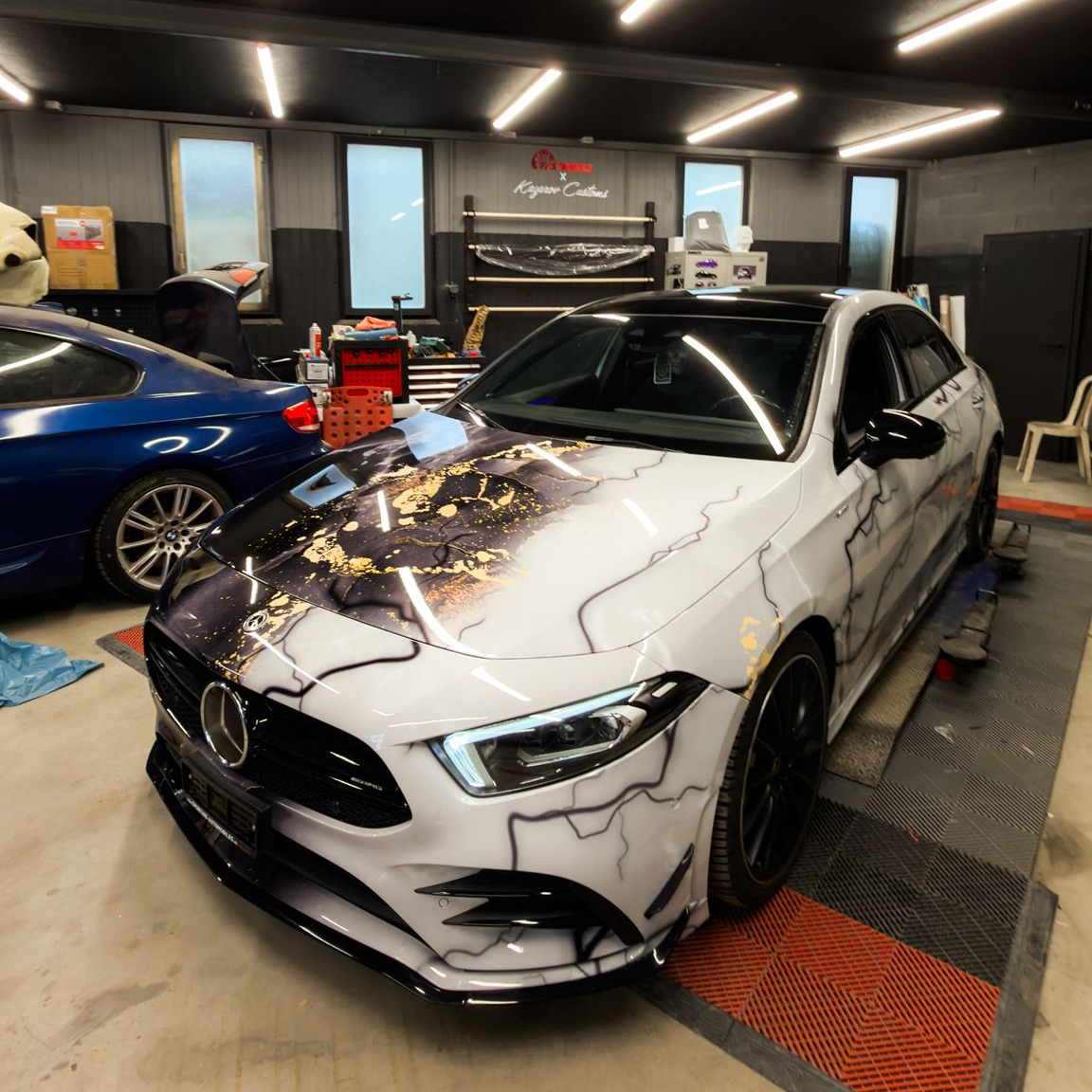 ALUKOVINYL Marble Print Vinyl Wrap Film Custom Car Wrap