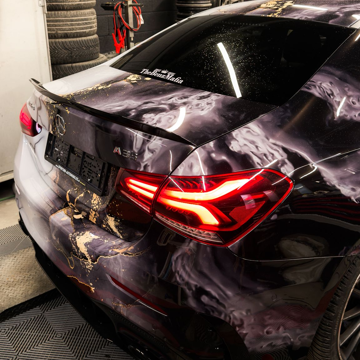 ALUKOVINYL Marble Print Vinyl Wrap Film Custom Car Wrap