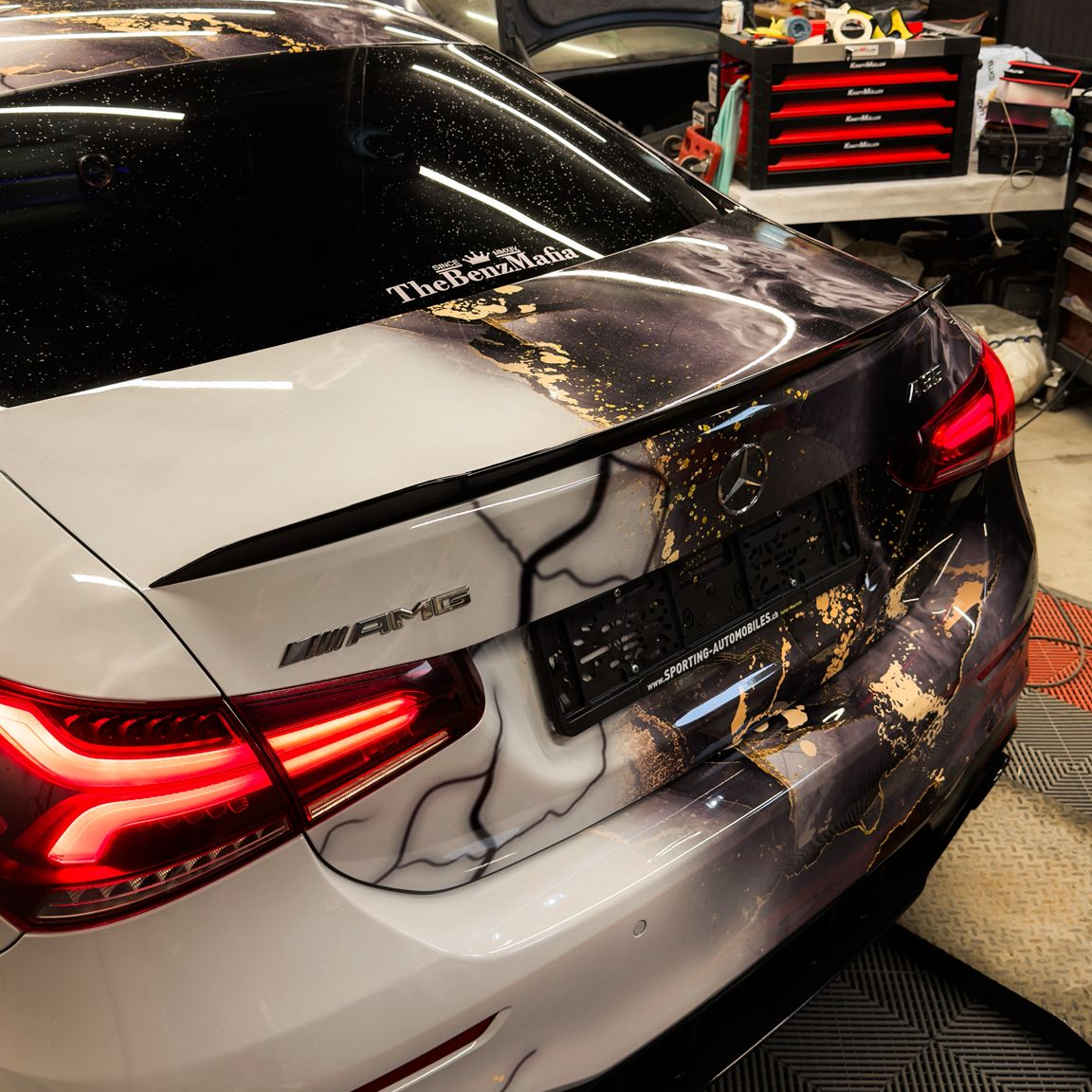 ALUKOVINYL Marble Print Vinyl Wrap Film Custom Car Wrap