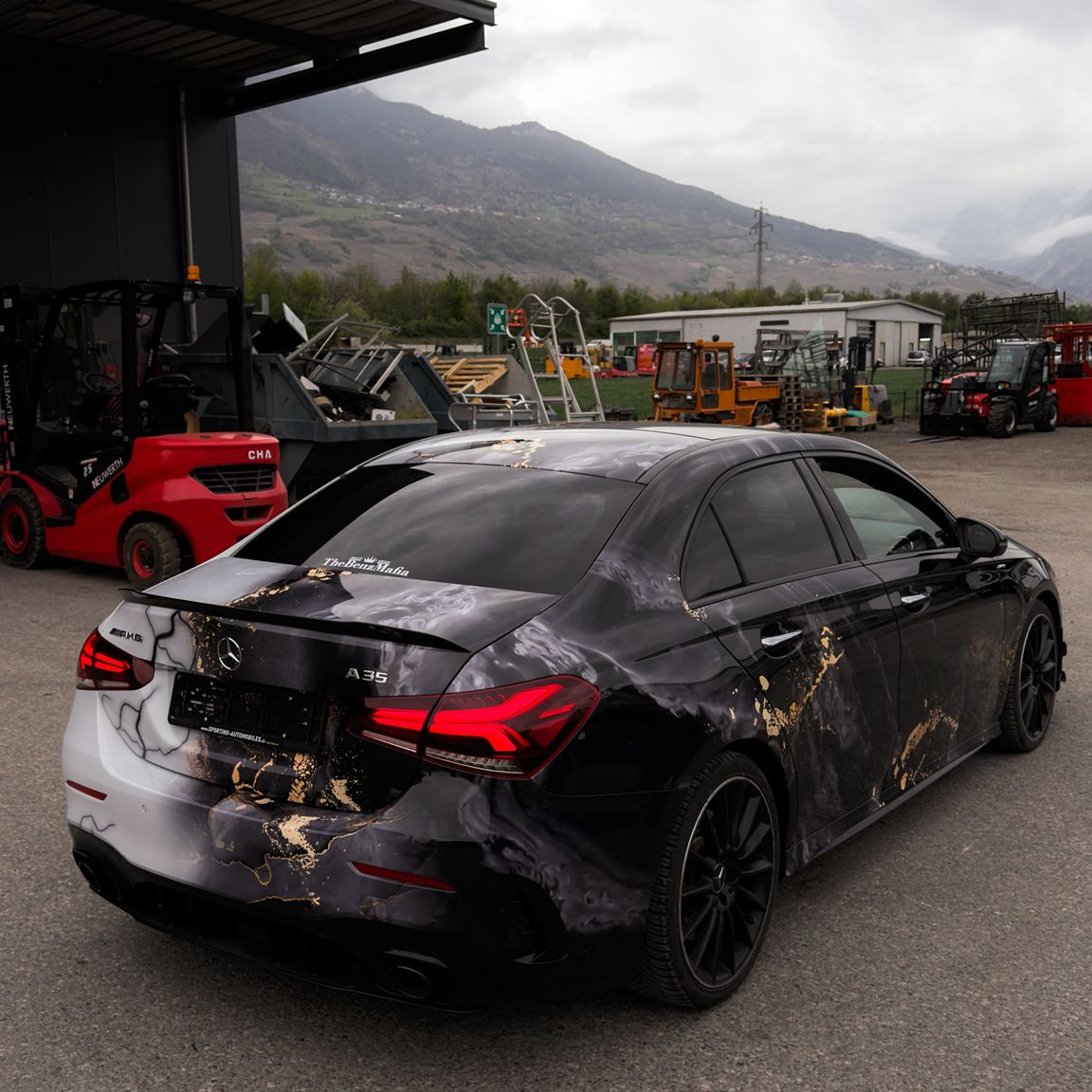 ALUKOVINYL Marble Print Vinyl Wrap Film Custom Car Wrap