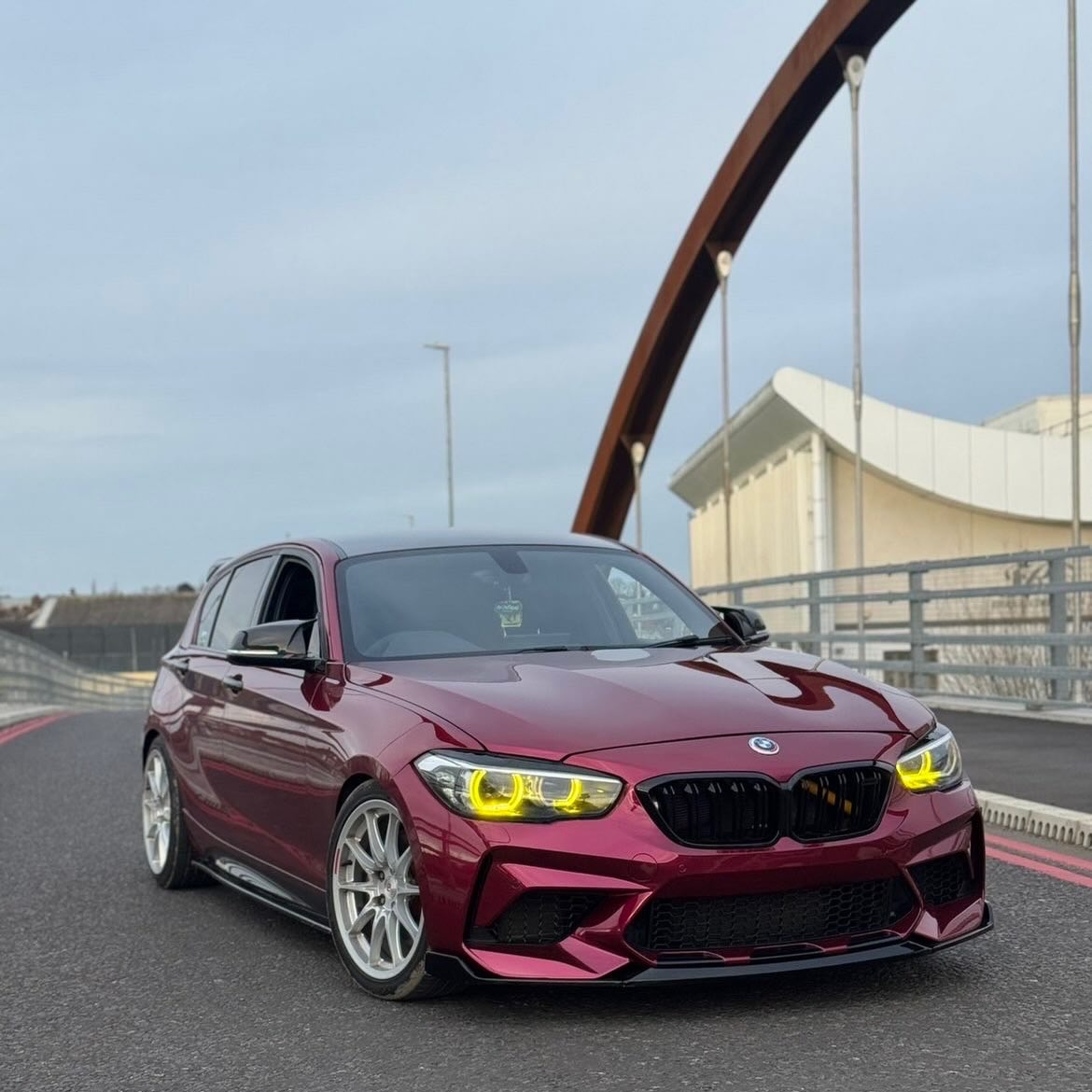 Gloss Metallic Rubellite Purple Car Vinyl Wrap PET 