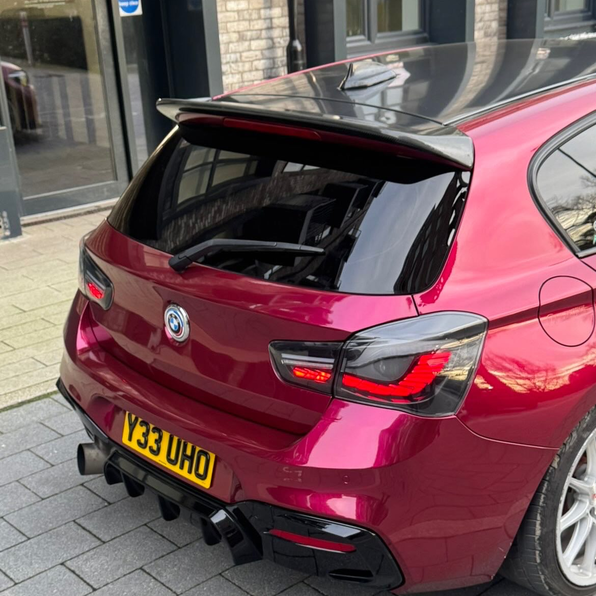 Gloss Metallic Rubellite Purple Car Vinyl Wrap PET 