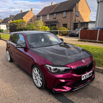 Gloss Metallic Rubellite Purple Car Vinyl Wrap PET  02