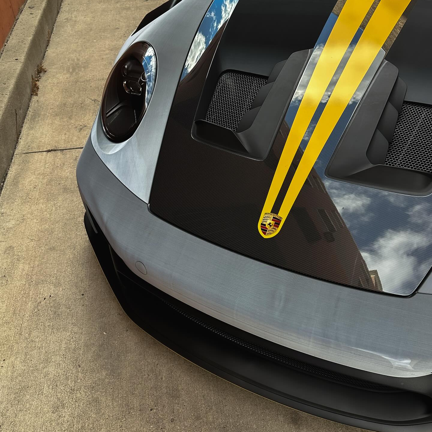 TPU Eclipse Black Color Shift White to Black PPF Car wrap