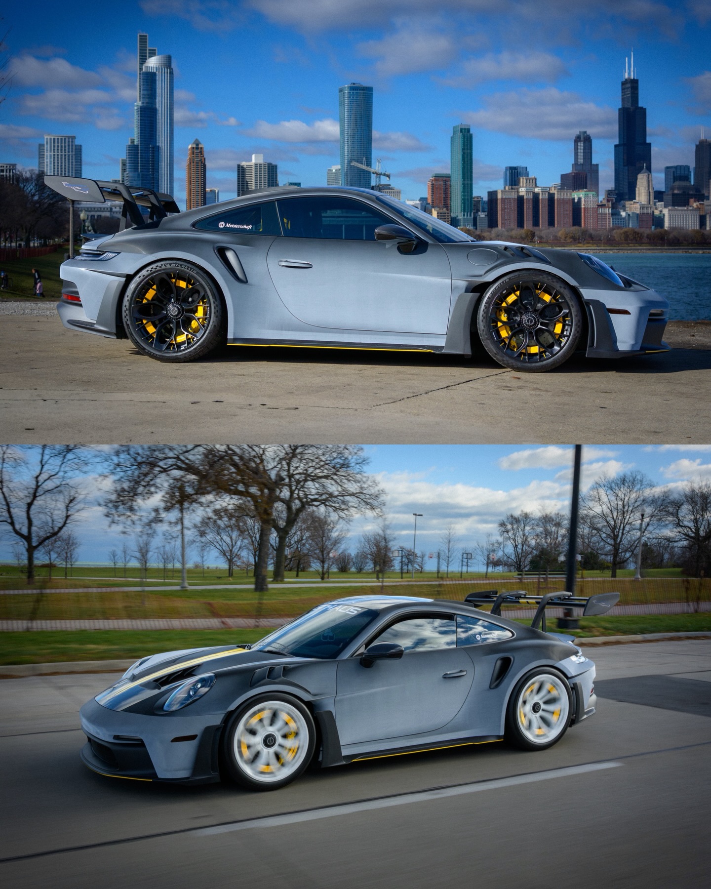 TPU Eclipse Black Color Shift White to Black PPF Car wrap