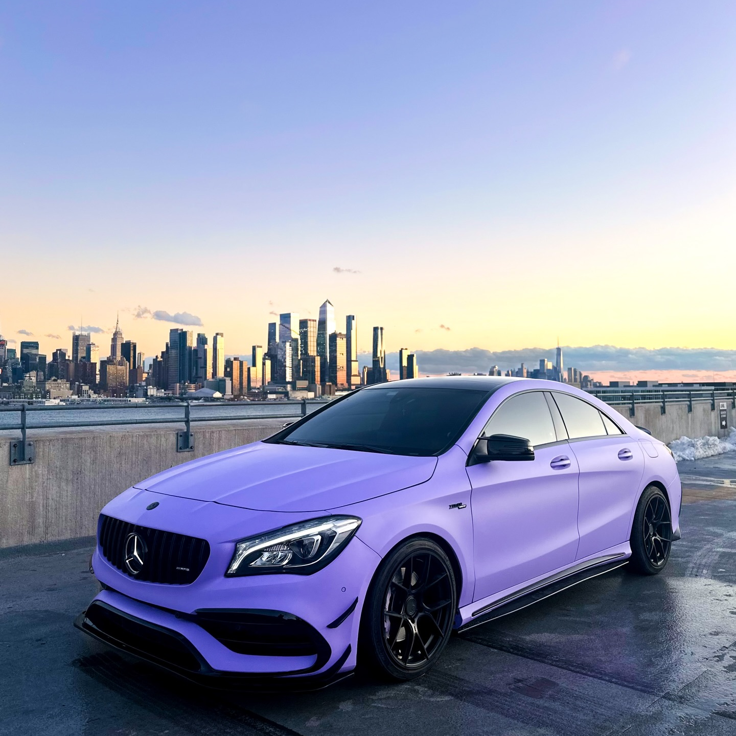 Matte Ultimate Flat Lavender Purple Car Vinyl Wrap 