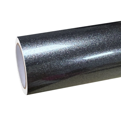 Gloss Metallic Charcoal Grey Car Vinyl Wrap PET 01