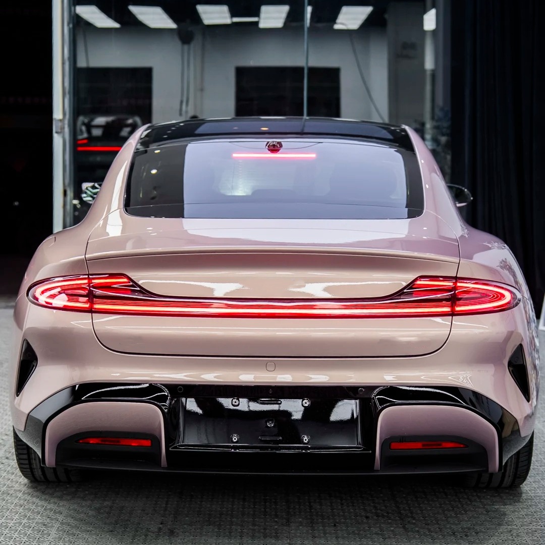 Gloss Metallic Gilded Rose Pink Car Vinyl Wrap PET