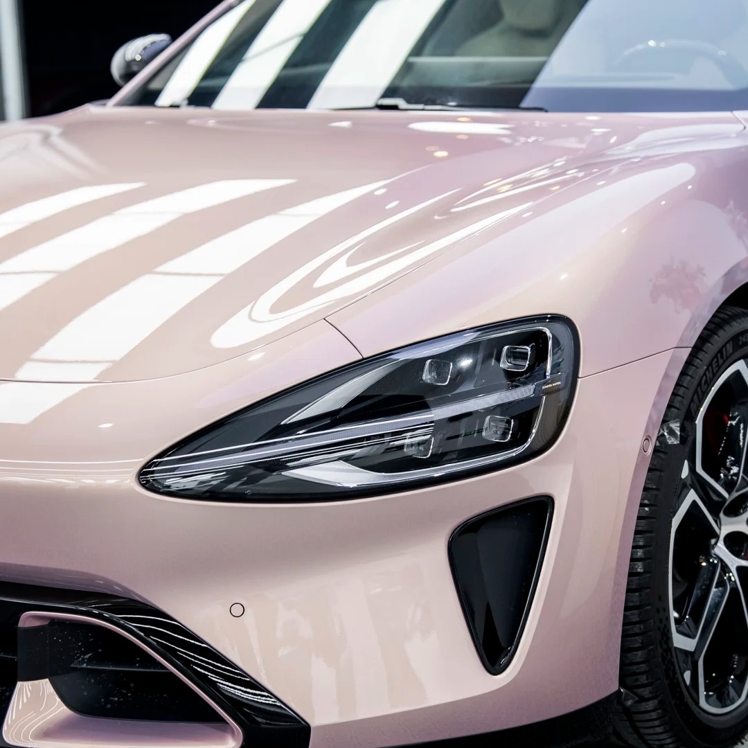 Gloss Metallic Gilded Rose Pink Car Vinyl Wrap PET