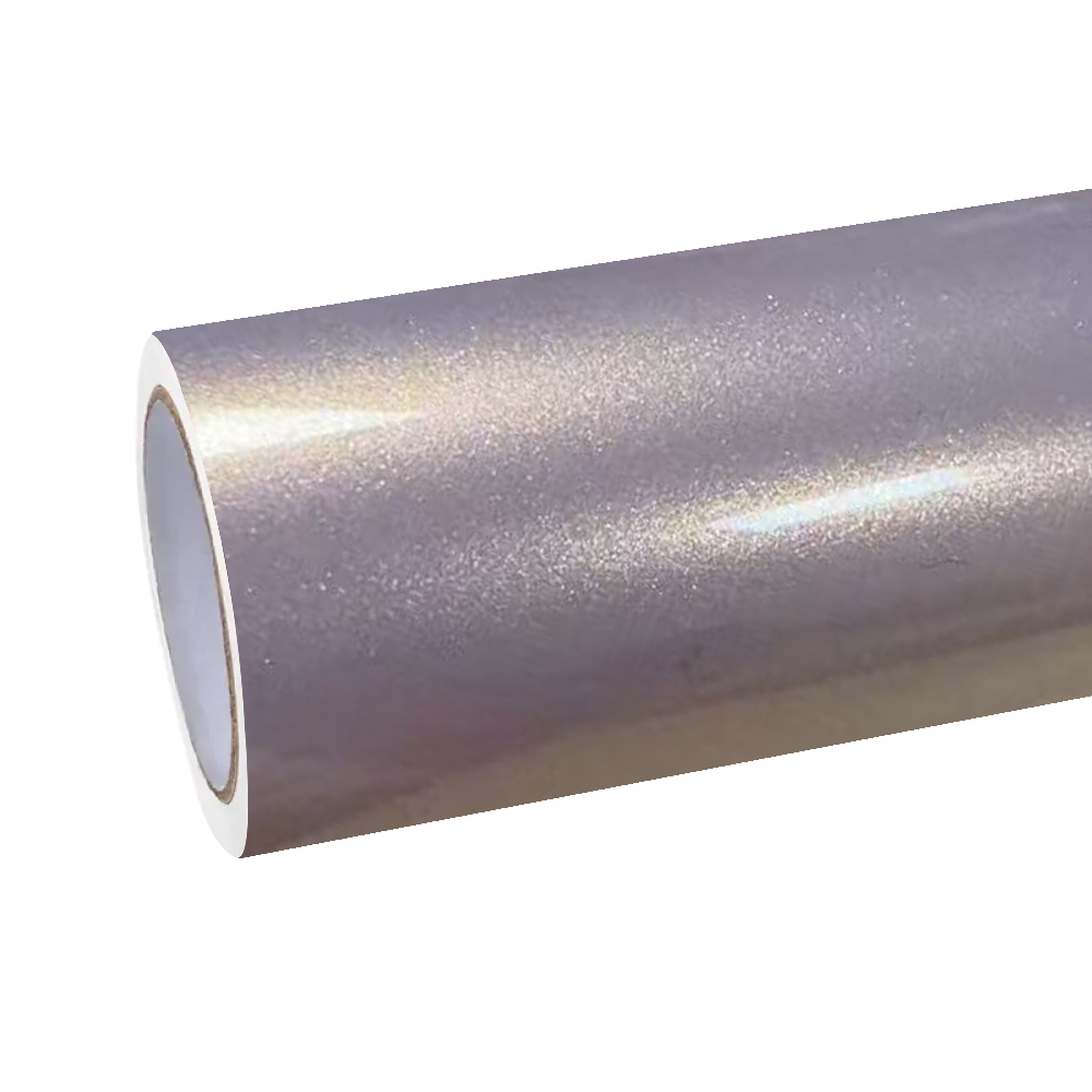 Gloss Metallic Gilded Rose Pink Car Vinyl Wrap PET