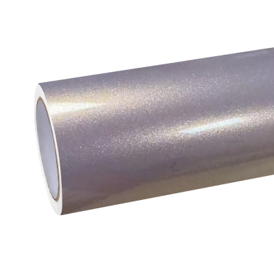 Gloss Metallic Gilded Rose Pink Car Vinyl Wrap PET 01