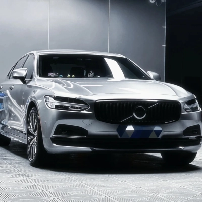 Gloss Metallic Liquid Silver Car Vinyl Wrap PET 02