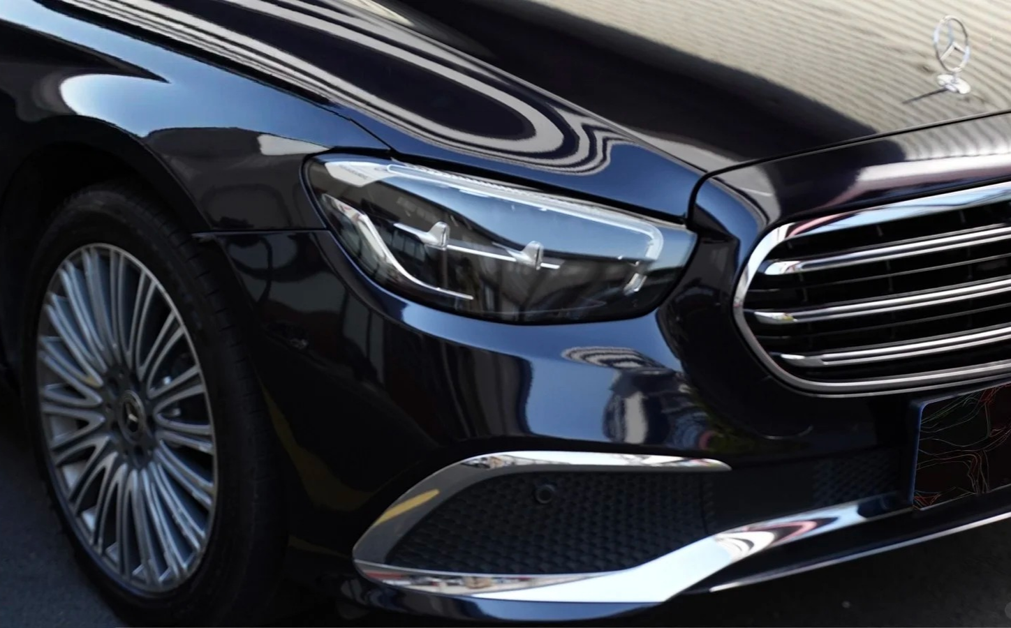 Glossy Metallic Glitter Black Blue Vinyl Wrap