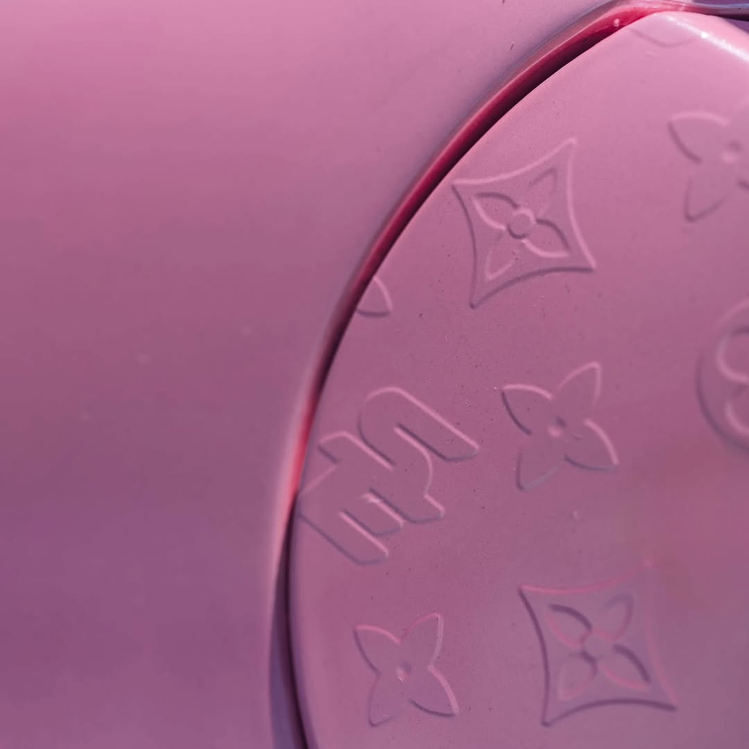 Glossy Metallic Shell Pink Car Vinyl Wrap PET