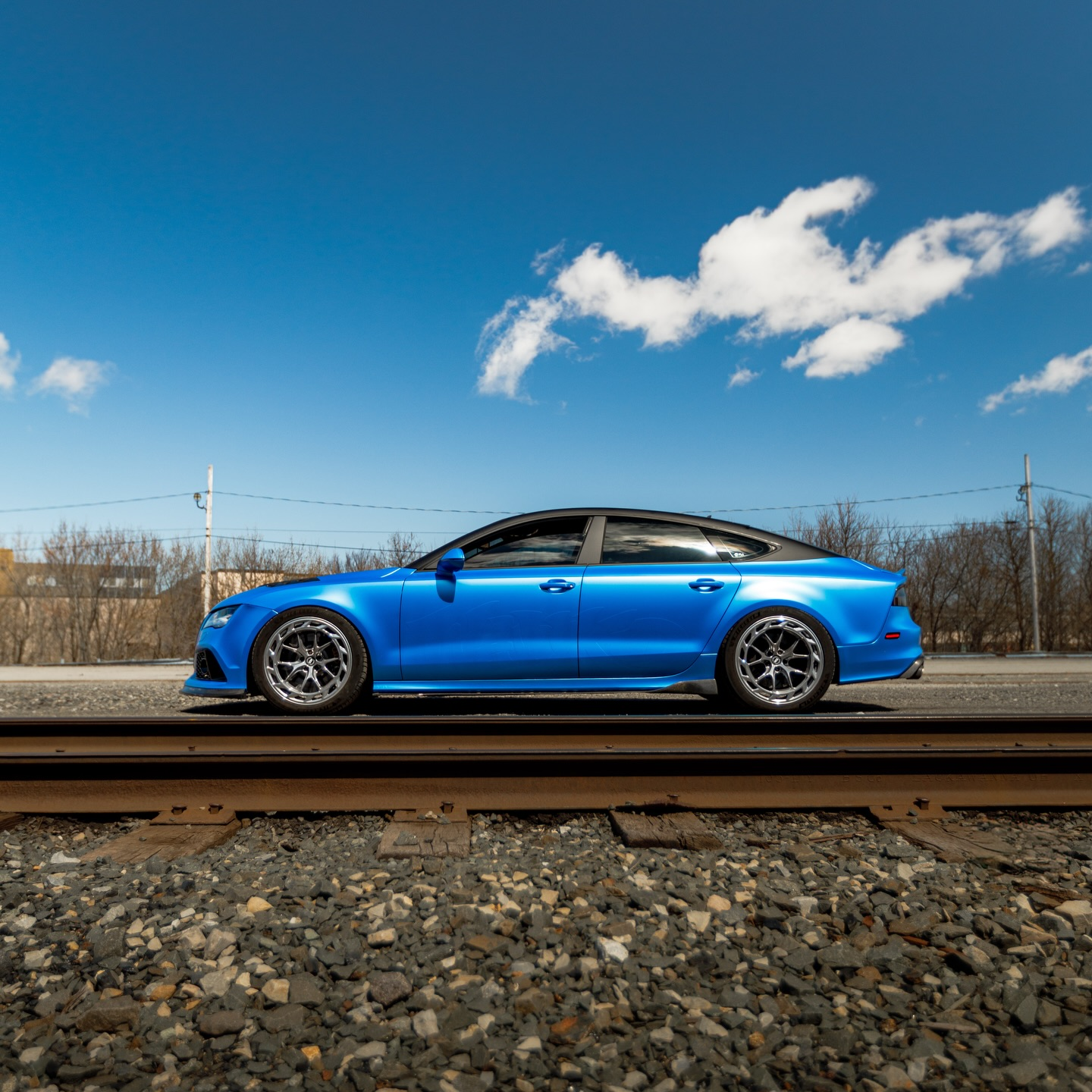 Matte Metallic Diamond Azure Blue Car Vinyl Wrap PET