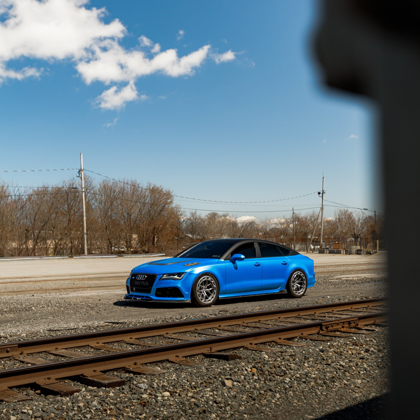 Matte Metallic Diamond Azure Blue Car Vinyl Wrap PET