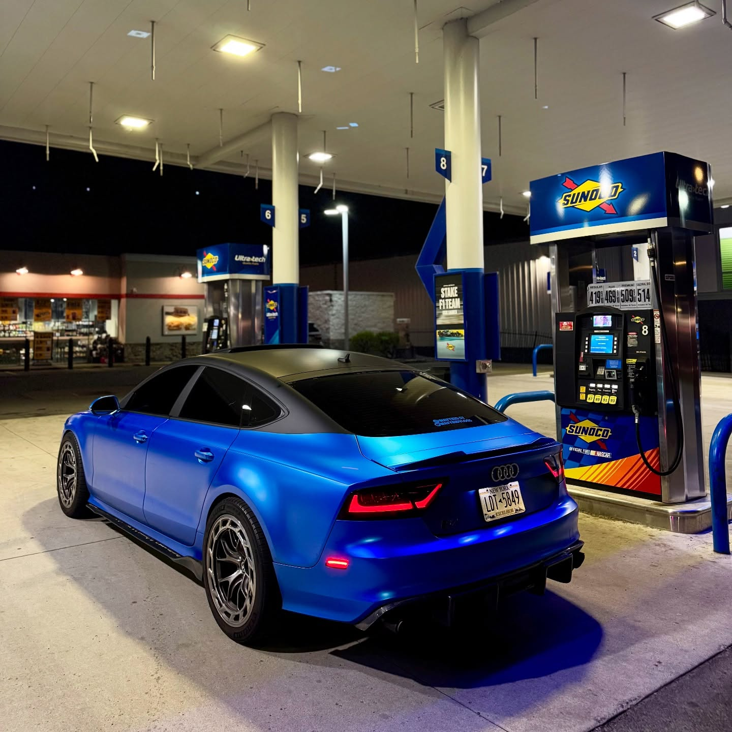 Matte Metallic Diamond Azure Blue Car Vinyl Wrap PET