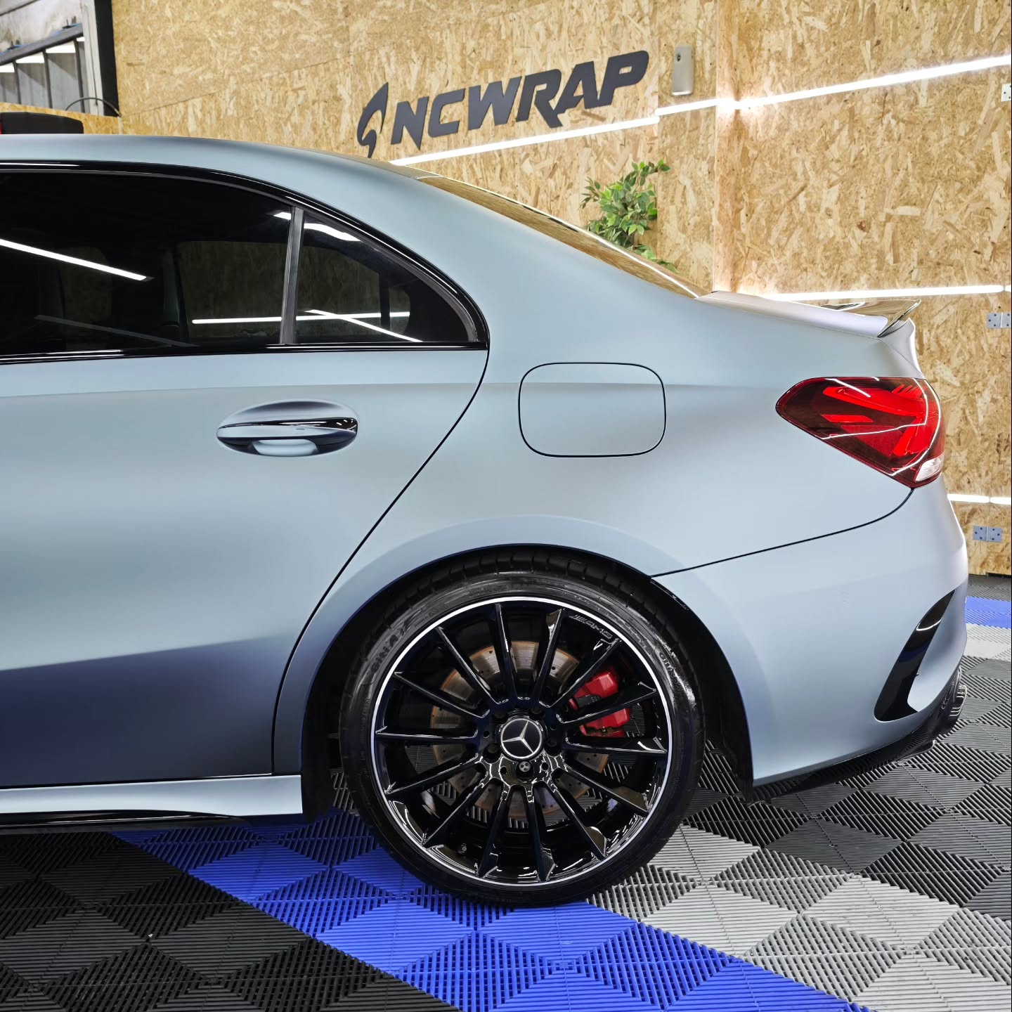 Ultra Matte Metallic Grey Blue Car Vinyl Wrap |Gray Blue Car Wrap PET