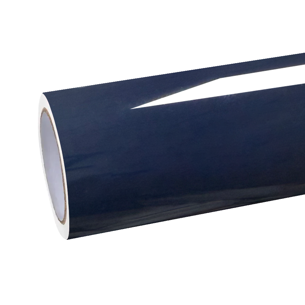 Gloss Crystal Midnight Blue Car Vinyl Wrap PET