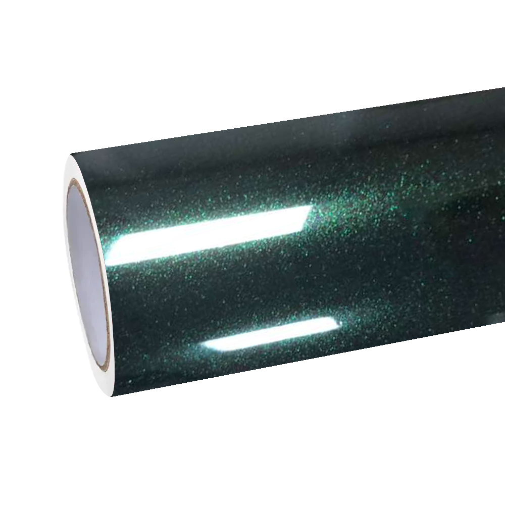 Gloss Metallic Forest Meadow Green Car Vinyl Wrap PET