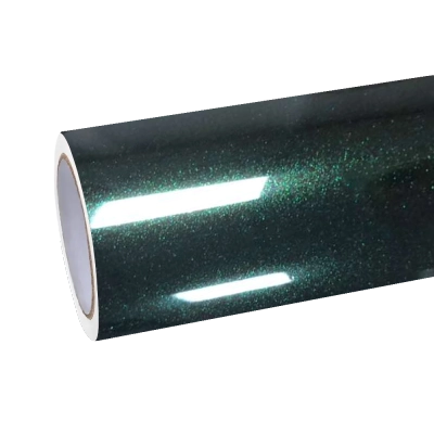Gloss Metallic Forest Meadow Green Car Vinyl Wrap PET 01