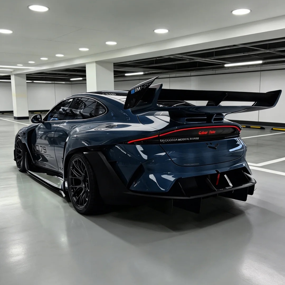 Starry Blue Car Wrap