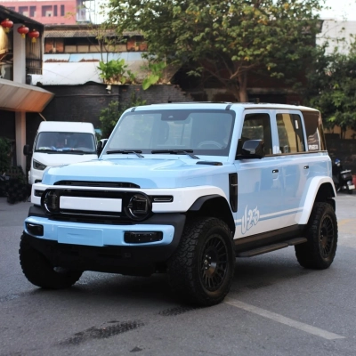 Gloss Zandvoort Blue Car Vinyl Wrap PET 02