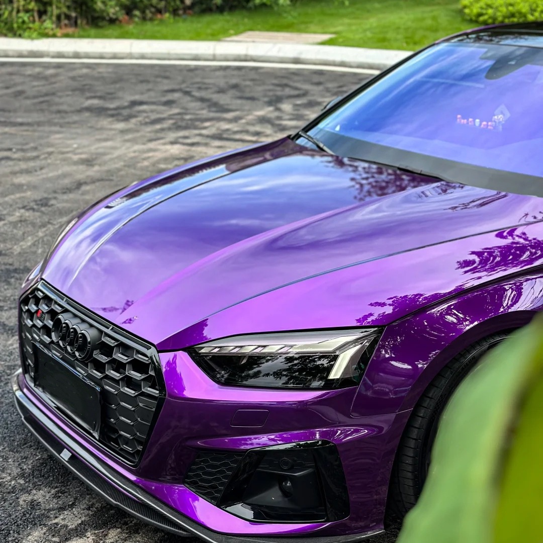 Gloss Liquid Twilight Purple Car Vinyl Wrap PET