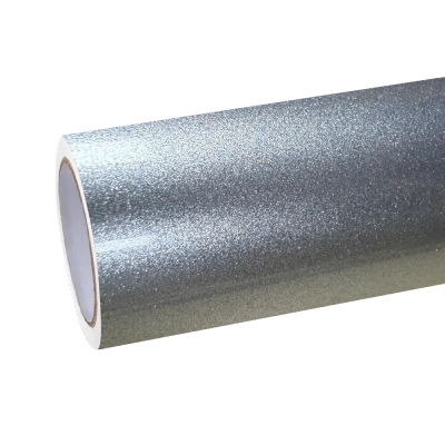 Gloss Metallic Lava Silver Car Vinyl Wrap PET 01