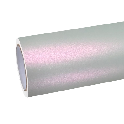 Matte Metallic Chameleon Silver Pink Car Vinyl Wrap PET 01