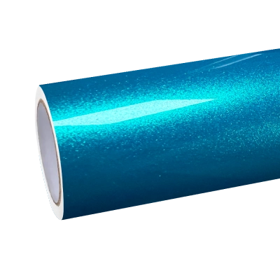 Gloss Metallic Atomic Teal Car Vinyl Wrap PET 01