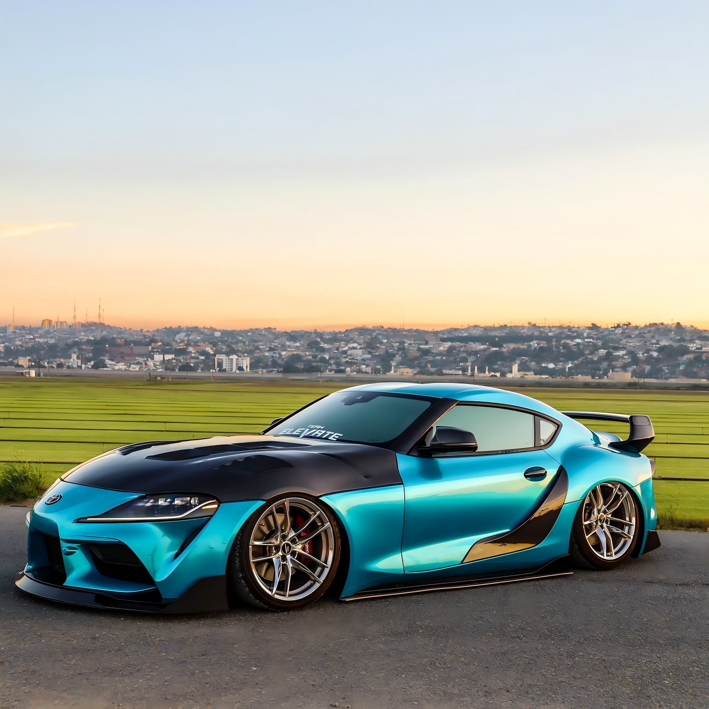 Gloss Metallic Atomic Teal Car Vinyl Wrap PET