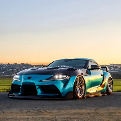 Gloss Metallic Atomic Teal Car Vinyl Wrap PET 02