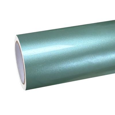 Gloss Metallic Francesca Green Car Vinyl Wrap Ferrari PET 01