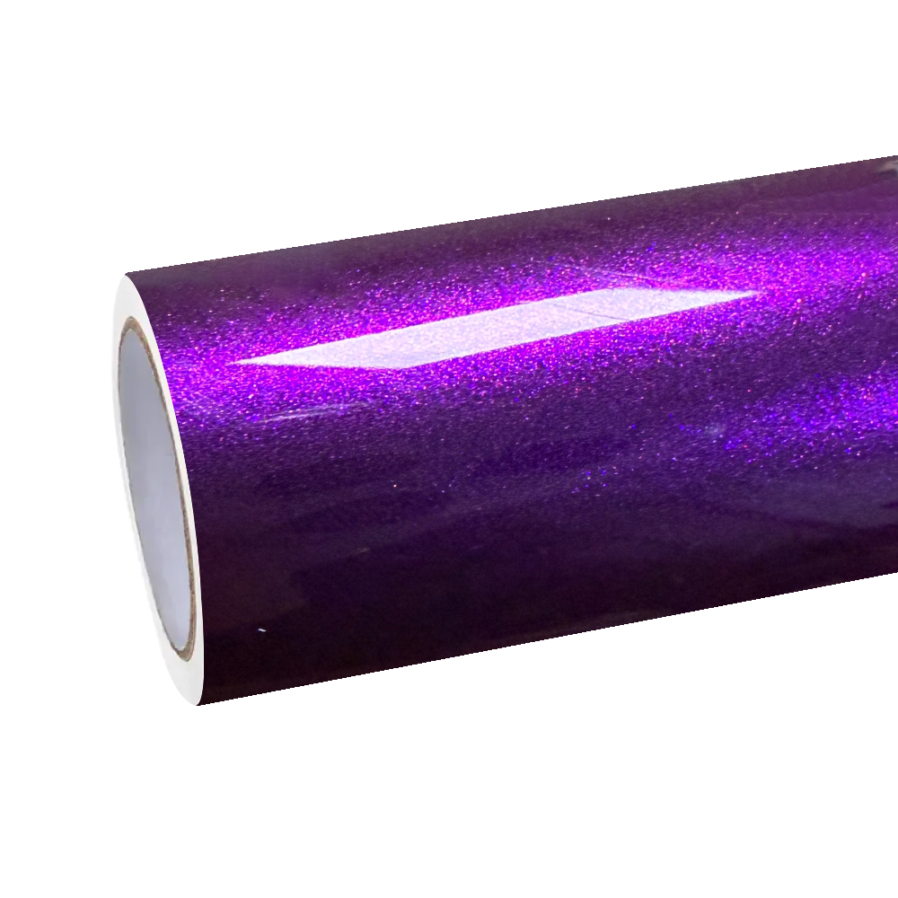 Gloss Metallic Grape Purple Car Vinyl Wrap PET