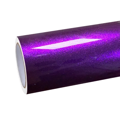 Gloss Metallic Grape Purple Car Vinyl Wrap PET 01