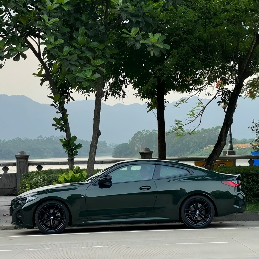 Gloss Metallic Royal Green Car Vinyl Wrap PET
