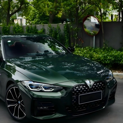Gloss Metallic Royal Green Car Vinyl Wrap PET 02