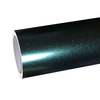 Matte Metallic Dark Green Car Vinyl Wrap Forest Green Wrap 01