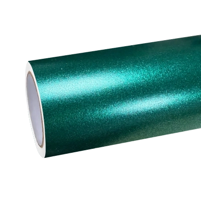Matte Metallic Emerald Green Car Vinyl Wrap 01